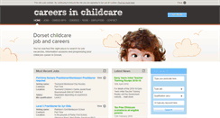 Desktop Screenshot of childcarejobsdorset.co.uk