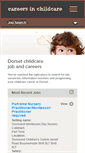 Mobile Screenshot of childcarejobsdorset.co.uk